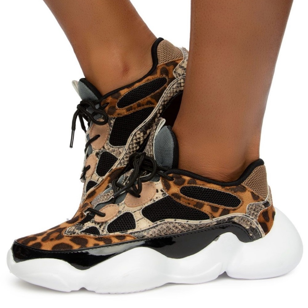 Cape Robbin Leopard Print Sneakers